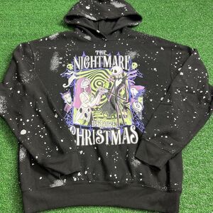 Disney Nightmare Before Christmas Jack &‎ Sally All Over Print Hoodie Size Small